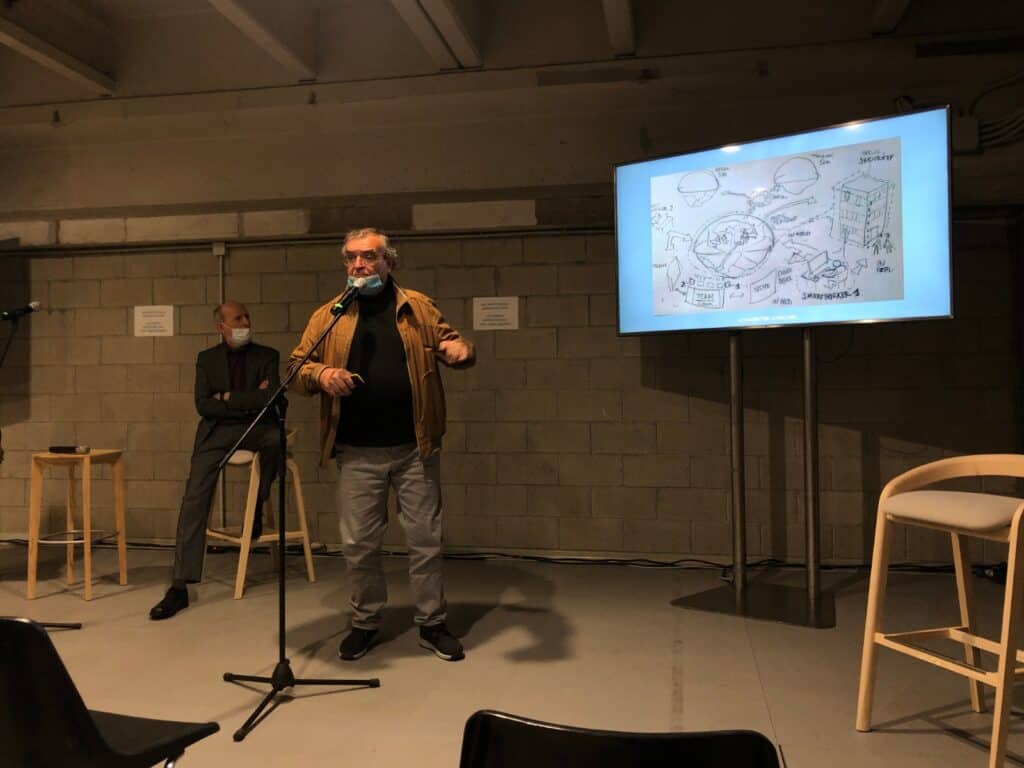 Stefano Lazzari al convegno All Arounf Work, al Megawatt Court di Milano, 6 ottobre